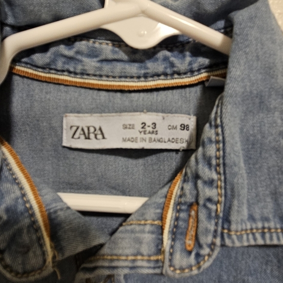 Zara Toddler Jean Shirt - Picture 2 of 3